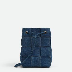 NEW- Bottega Veneta- Denim Cassette Bucket Bag